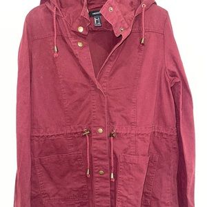 Maroon wind breaker